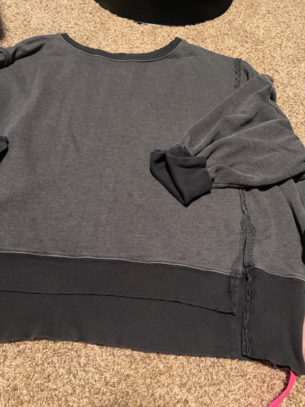 Free People / We The Free Camden distressed oversized sweatshirt (M)